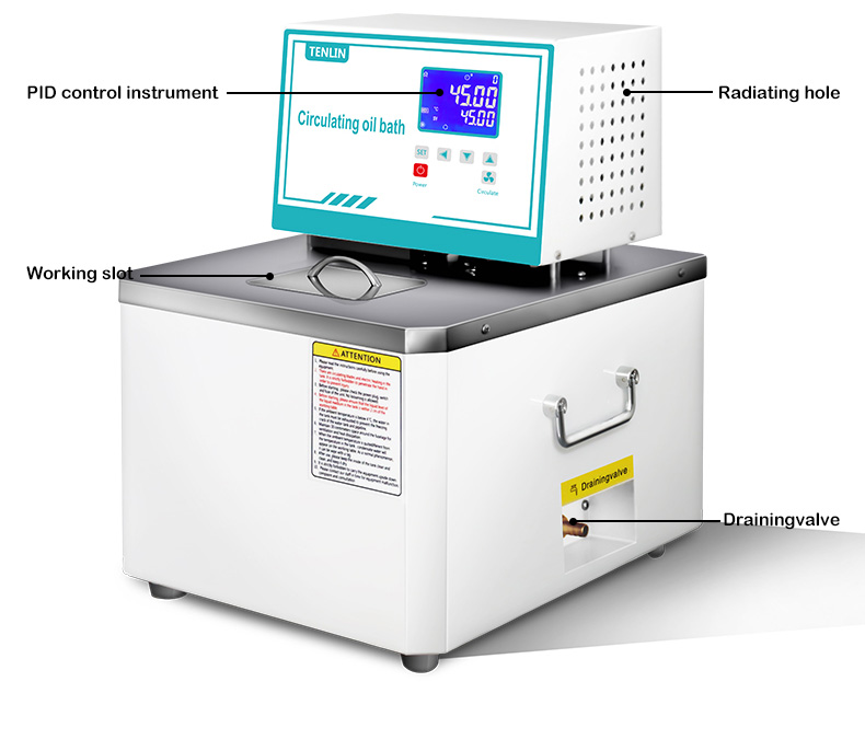 Bain d'huile de thermostat de laboratoire