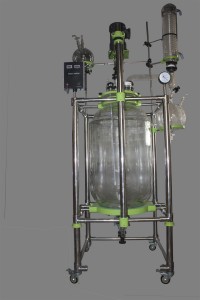 50L 80L 100L 150L 200L Reaktor Kaca Berdinding Ganda Kimia Laboratorium