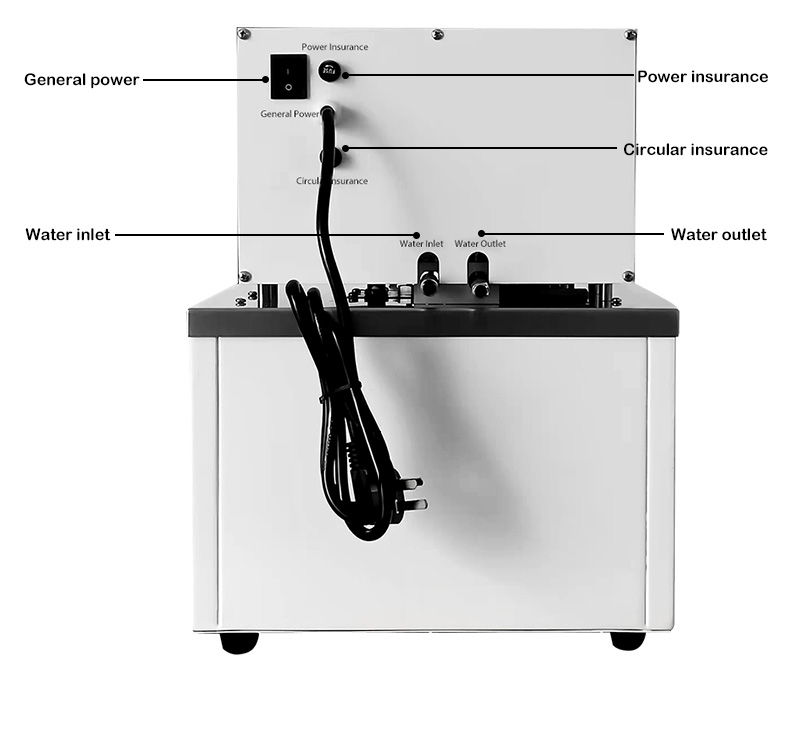 Banho de óleo com termostato de laboratório